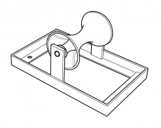 C1 Cable Support Roller-Flat
