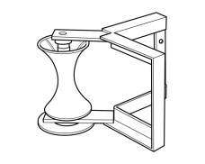 C2 Cable Support Roller-90deg